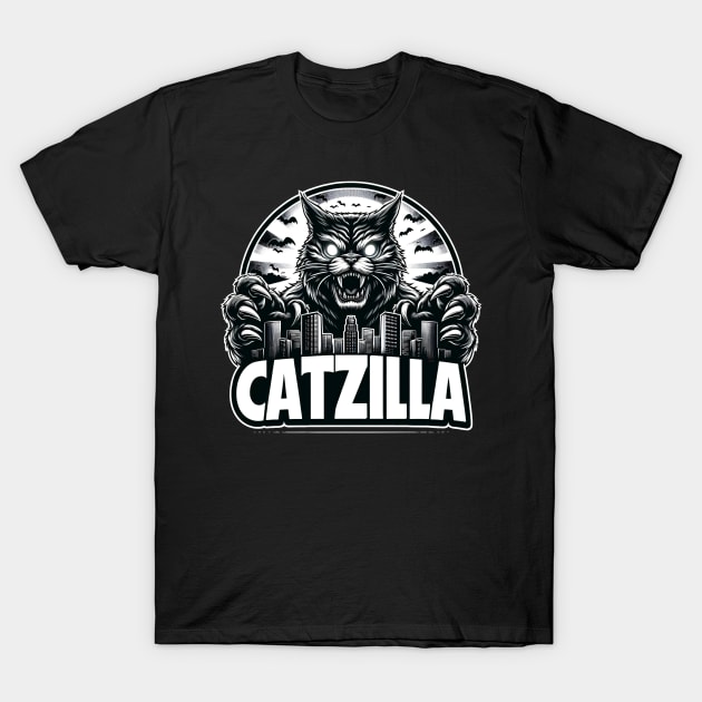 Catzilla T-Shirt by Tshirt Samurai